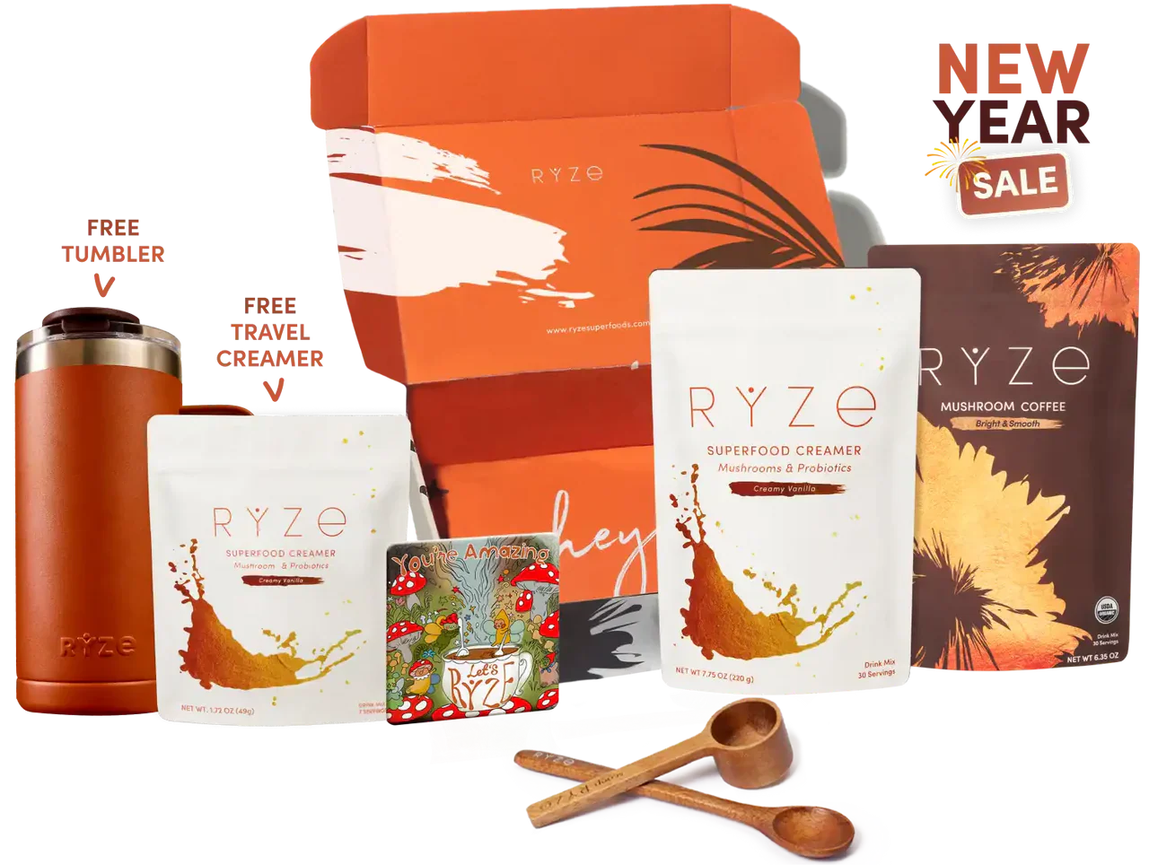 RYZE n Shine Bundle (Coffee + Creamer) Choice Grove